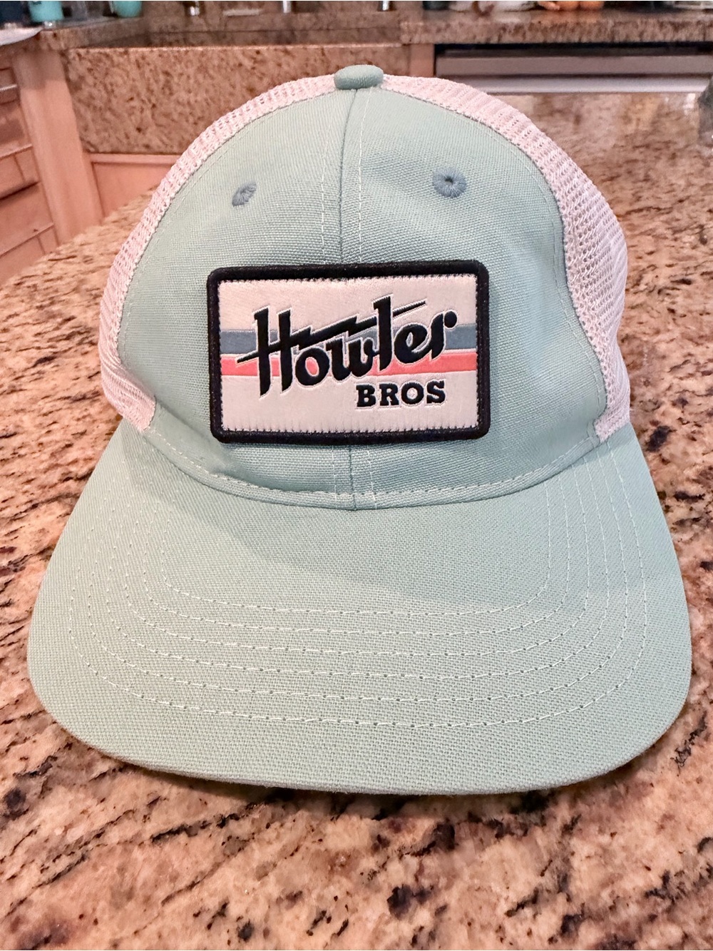 Howler Brothers Mint Green and White Mesh Trucker Hat